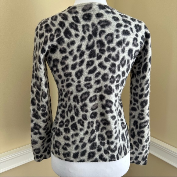 Cashmere Charter Club Luxury 100% Cashmere Leopard Print Sweater Size Small - Picture 5 of 11